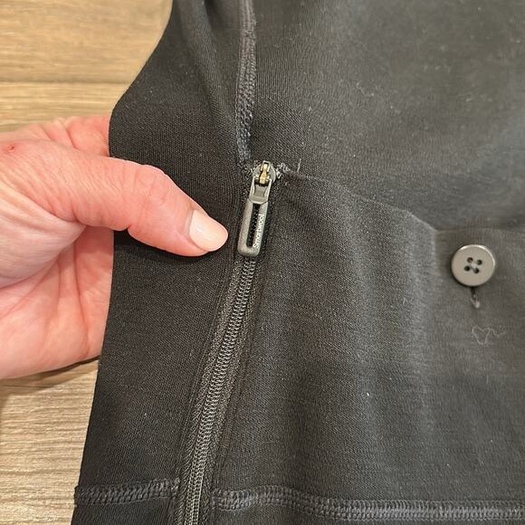 SMARTWOOL Black Merino 250 One-Piece Base Layer Long Sleeve Hood Bodysuit Size M - Picture 11 of 14